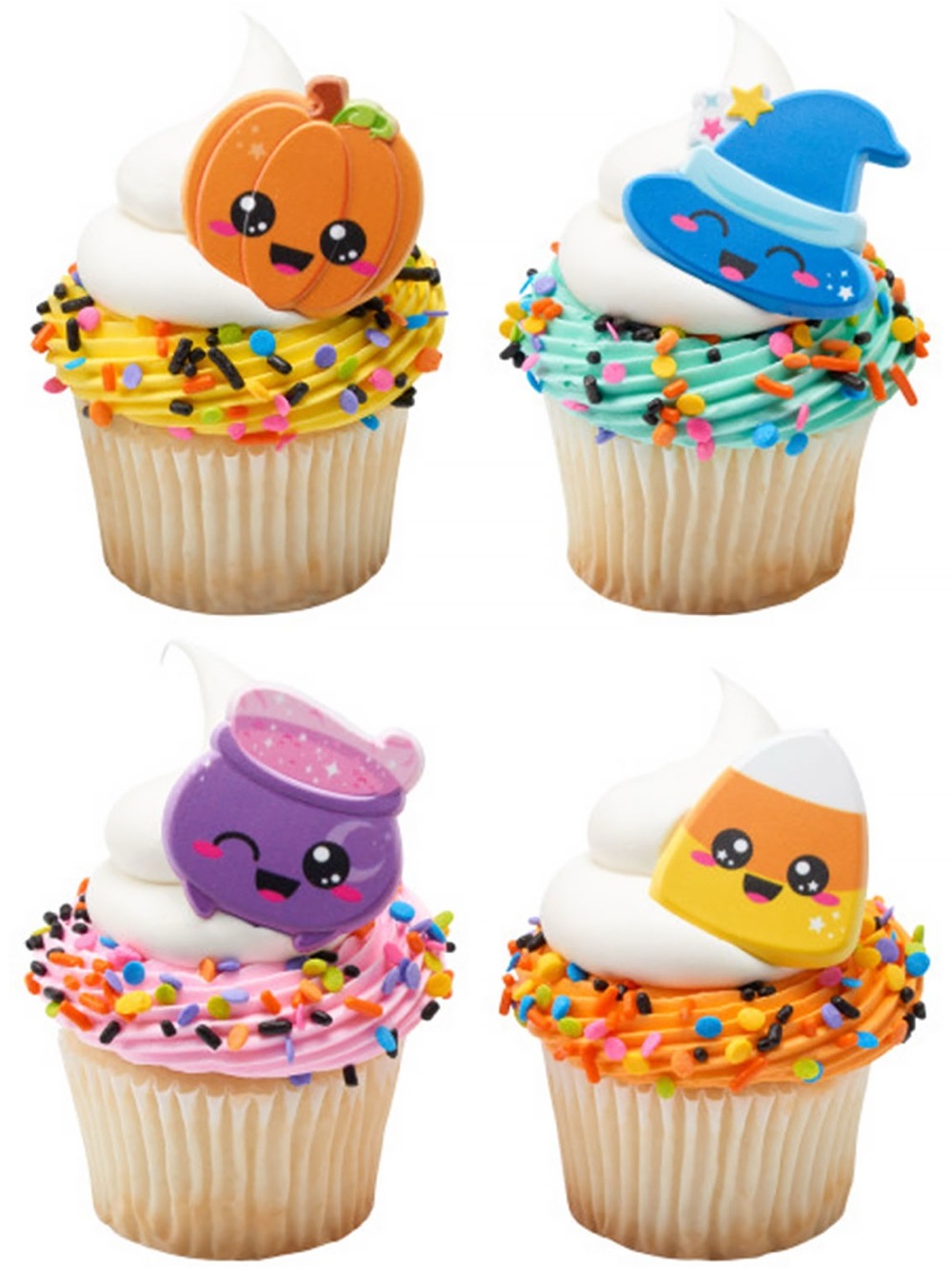 Halloween Cute Cupcake ring toppers